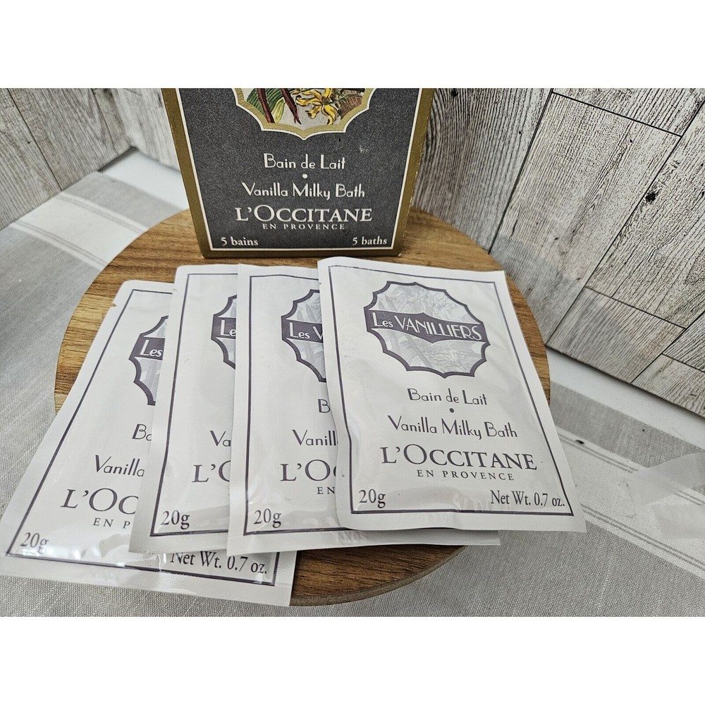 Vintage L'occitane Les Vanillers milky Bath Packs Set Of 4